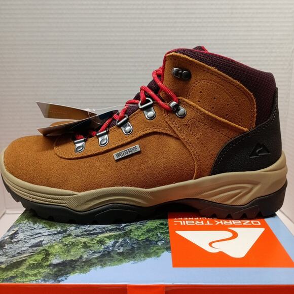 Ozark Trail Women's Waterproof Hiker Boots Wheat Size 9 - Picture 3 of 7